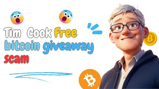 Tim Cook Free bitcoin giveaway on TikTok | scam explained