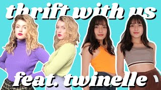 THRIFTING 2020 TRENDS WITH TWINELLE! THRIFT WITH ME & TRY ON THRIFT STORE HAUL IN LA