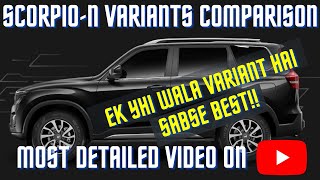 SCORPIO-N 2022 Variants Compared & Explained with Price | Most VFM Variant | Sabse Sasta Sabse Best