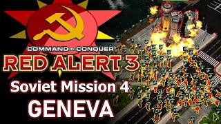 Red Alert 3 - Soviet Mission 4 Geneva - Hard Difficulty - EASY METHOD!