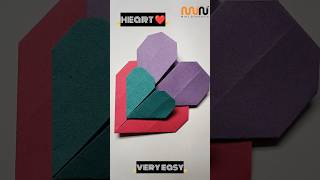 Easy Origami Heart Bookmark / Origami Heart ❤️ #shorts #ytshorts