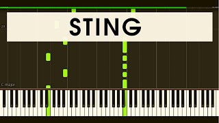 STING - SHAPE OF MY HEART (synthesia)