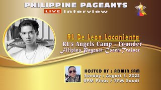 Pageant Coach/Trainer Sir RL De Leon Lacanienta - Exclusive Live Interview