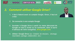 3️⃣0️⃣ MOOC CERTICE scol 2023: Gérer Google Drive - Introduction