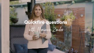 Quick fire questions with Marianne Zander