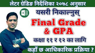 Final Grade र GPA निकाल्ने तरिका | How to Get Final Grade and GPA | For Class 11 and 12 |Nepali Book