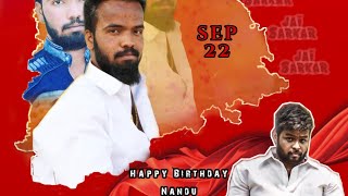 💯👑Happy Birthday Nandu Sarkar   Nagaraj Kompali  jai sarkar Group Hyderabad telangana