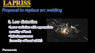 Panasonic Laser Welding to replace Arc Welding