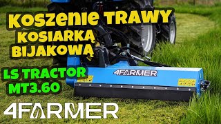 Koszenie trawy kosiarką bijakową - LS Tractor MT3.60 @lstractorpolska  :: Traktor.com.pl