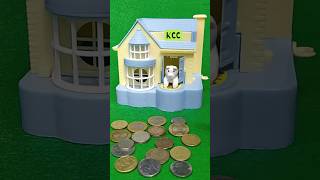 Dog house coin collect with a fun review and cool kitchen repair money piggy #shorts #dog