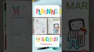 TEACHERS: Enter the Planning for Success Sweepstakes for a chance to win a math-themed planner!