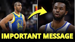 GSW  |  🔥 Chris Paul Sends Crucial Message to Andrew Wiggins | NBA Update #gswnewstoday