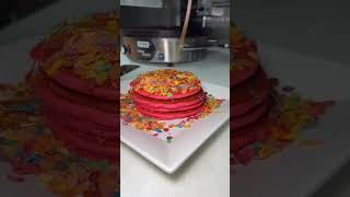 It's raining CARAMEL & FRUITY PEBBLES on our JAMES CHARLES PANCAKES! #Longlsland  #Connecticut #NY