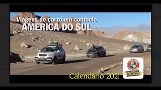 BL.01-GM 345. Calendário Girando o Mundo Expedições - América do Sul/2021.