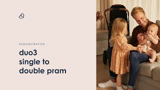 Babybee DUO3 Single to Double Pram Demonstration