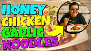 Honey Chicken Garlic Noodles by Chef Panagioti!!!