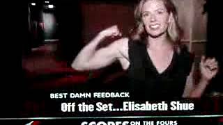 Elizabeth Shue with a flex