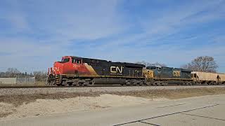 3/2/2024 CN 2949 CSX 5467 CN 2778 ex-CREX mid dpu @TrainswithAndy