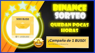 🤩 GANA 5000 BUSD con BINANCE PAY - GRATIS