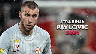 Strahinja Pavlović 2024 - Defensive Skills, Tackles & Goals - RB Salzburg | HD