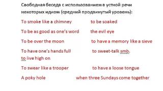 Idioms. Английские идиомы.