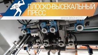 Запуск штанц автомата.  Автоматический плоско-высекательный пресс штанц автомат. Часть 2.