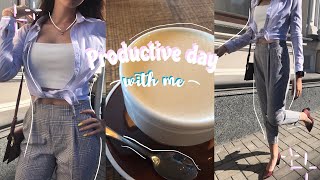 МОЙ ПРОДУКТИВНЫЙ ДЕНЬ ЛЕТОМ//УЧЕБА В КОФЕЙНЕ//УЧИСЬ СО МНОЙ//STUDY WITH ME//A PRODUCTIVE DAY