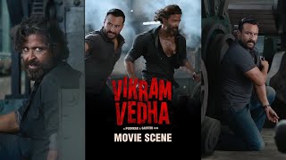 Dekhiye Hrithik Roshan Aur Saif Ali Khan Dono Ek Team me Solid Action | Vikram Vedha Movie Scene