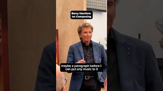 Legend Barry Manilow on Writing Music #broadway #theatrekid #harmonybroadway