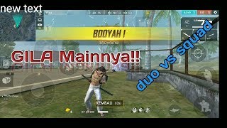 Di keroyok 2 squad masih bisa booyah, Garena Free fire indonesia