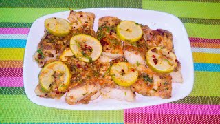 লেমন বাটার গার্লিক ফিস।। Lemon Butter Garlic Fish Recipe ।। লেমন ফিস ।। Lemon Fish Recipe ।।