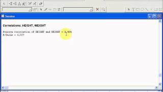 CORRELATION & REGRESSION BY USING MINITAB