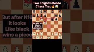 Two Knight Defense : Chess Trap🔥🤯 #chess #chessgame #chesspuzzle #chesstricks #chesstactics #shorts