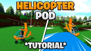 *NEW* HELICOPTER POD TUTORIAL!! | Build a boat for Treasure