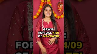 GRWM for day 4/09 of Navratri #shorts #grwm #fashion #festival #navratri #outfit #ootd #ashortaday