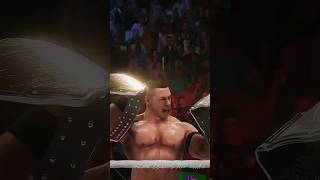 John Cena double belt wining time #wwe2k22 #shorts #wwe #short #jhoncena #wrestling  #gamingshorts