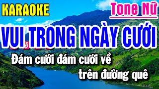 Karaoke Vui Trong Ngày Cưới Nhạc Sống Tone Nữ | Yến Như