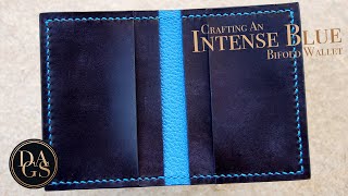 Crafting an Intense Blue Minimalist Bifold Wallet | An Essential Everyday Carry Leather Project