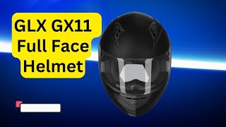 GLX GX11 Full Face Motorcycle Street Bike Helmet with Extra Tinted Visor