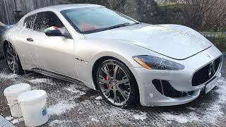 JM Details - Maserati Granturismo S maintenance clean. First wash in 6 months 1.5yr old ceramic coat