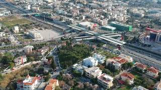 DJI Spark  Flight  to  Athens  Mall