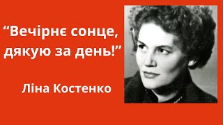 Пісня на слова Ліни Костенко “Вечірнє сонце». Музика, виконання - Олександр Свєтогоров.