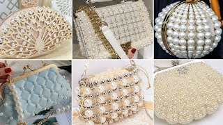 Wedding & Party wear Fancy Clutches/Charming Hand Clutch Hand Purse For Bridle/Pearl Clutches