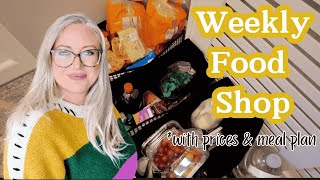 UK WEEKLY FOOD SHOP | WITH MEAL PLAN AND PRICES #groceryhaul #tesco #mealideas #tradwife