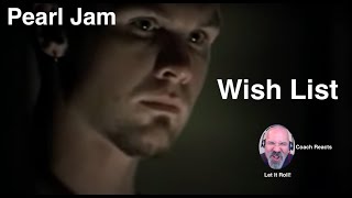 Coach Reacts: Pearl Jam "Wishlist"  Grunge Icons