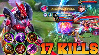 Saber Best Assassin 1 vs 1 With 17 Kills - Saber Best Build 2023 Mobile Legends MLBB