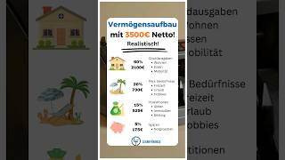 Vermögensaufbau mit 3500€ Netto 📈#geldsparen #geldanlage #vermögensaufbau #imvestierenfüranfänger