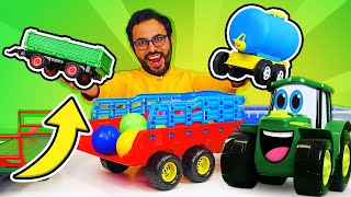 ¿Cómo el tractor Johnny transportará las pelotas? Juegos de coches en ¡Oh, se dañó!