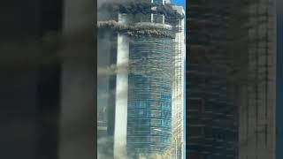 skyscraper on fire in Kazakhstan #latest