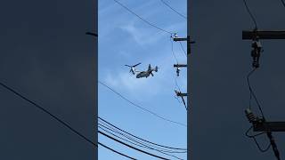 MV-22B Osprey departing Reading Airport KRDG. #v22osprey #vtol